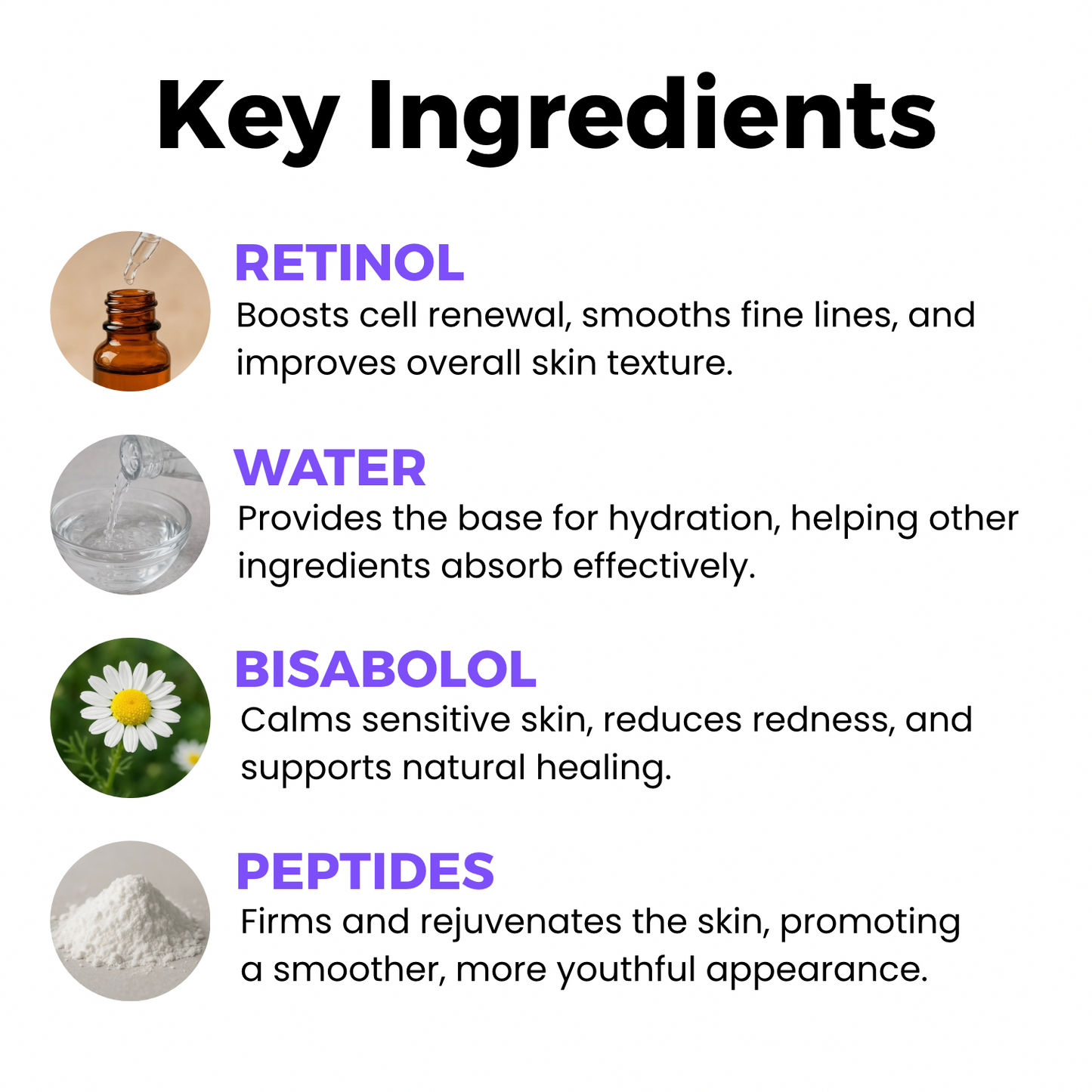 Retinol and Peptide Face Serum